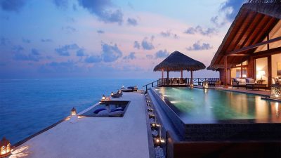 HD wallpaper: Infinity Pool during sunset, St Barth, 5k, 4k wallpaper ...